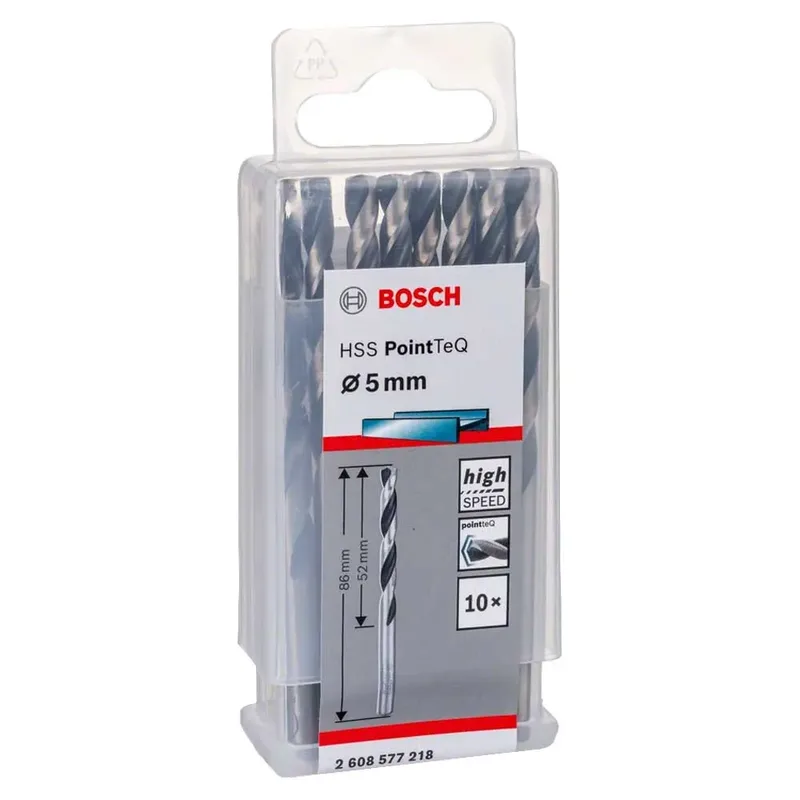 Bosch Accesorios Foret à Métaux Hss-rpointteq Din338 5.0x52x86 Mm 10 Unités de Bosch Professional – image du produit 1 sur 5