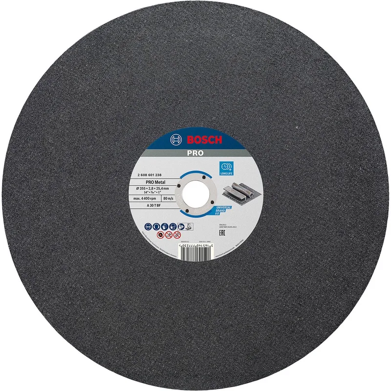Bosch Accessories Bosch Power Tools 2608601238 Disque à tronçonner 355 mm 1 pc(s) métal de Bosch Professional – image du produit
