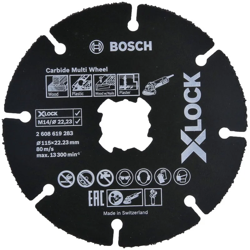 Accessories 2608619283 Doorslijpschijf recht 115 mm 22.23 mm 1 stuk(s) de Bosch Professional – image du produit