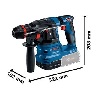 accu boorhamer met ONECHUCK GBH 18V-22 X / 2x 4,0 Ah accu +... van Bosch – productafbeelding 3 van 6