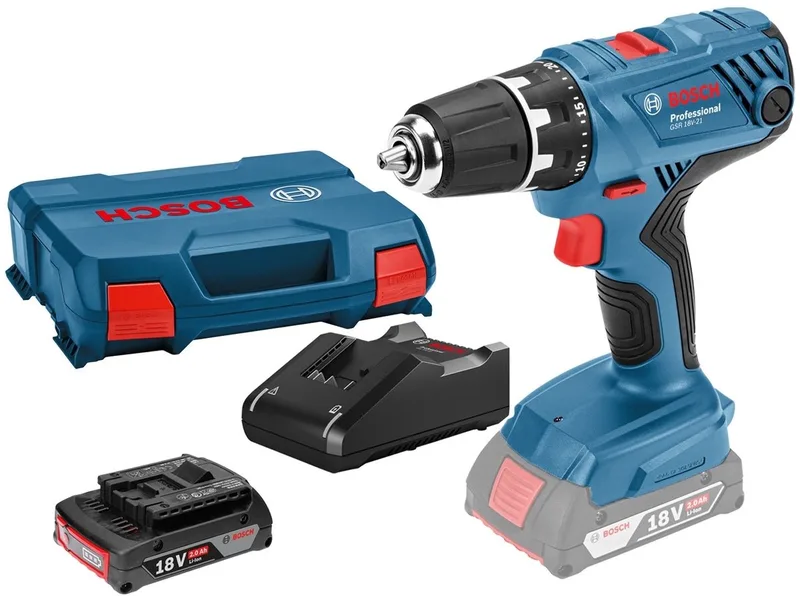accuboormachine GSR 18V-21 / 1x 2.0 Ah accu + lader in L-ko... de Bosch Professional – image du produit