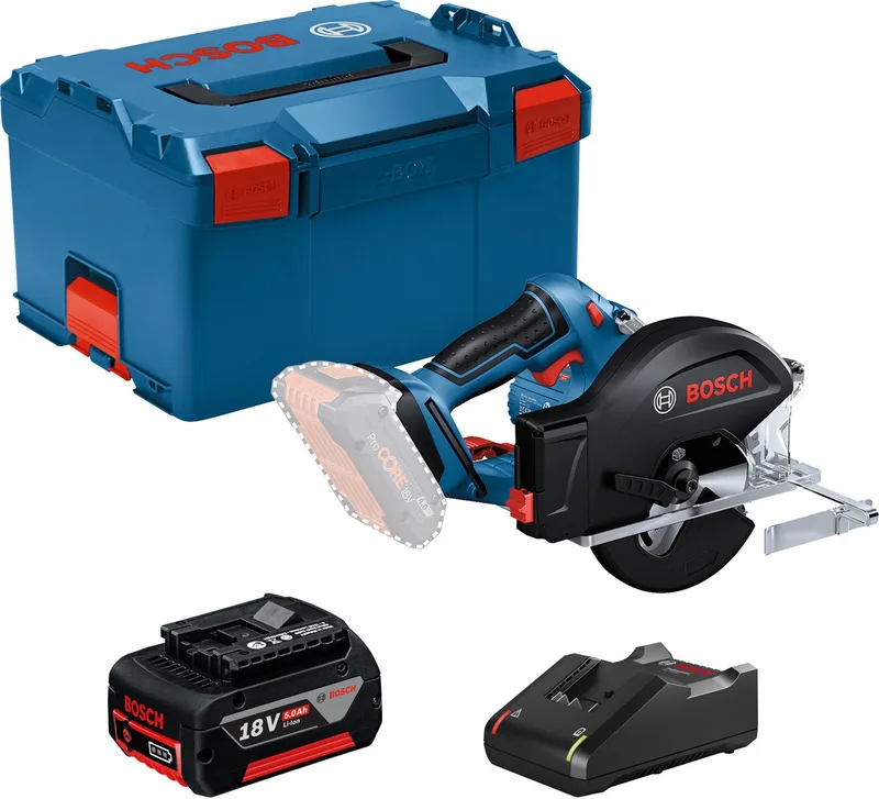 accucirkelzaag GKM 18V-50 Ø 136 mm / 1x 5,0 Ah + GAL 18V-40... de Bosch Professional – image du produit
