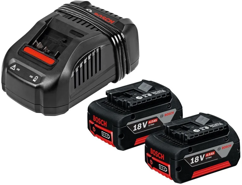accustartset GBA 18 Volt / 2x 4.0 Ah + snellader GAL 1880 C... by Bosch – product image