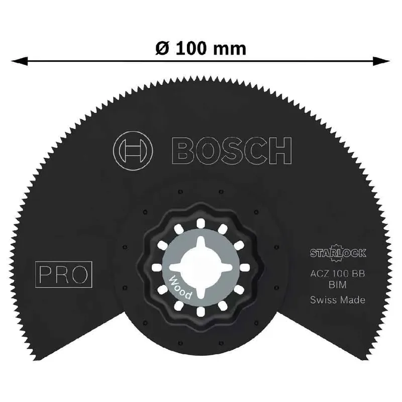 ACZ 100 BB - Segmentzaagblad - 100mm - Starlock - Bi-Metaal von Bosch – Produktbild 4 von 6
