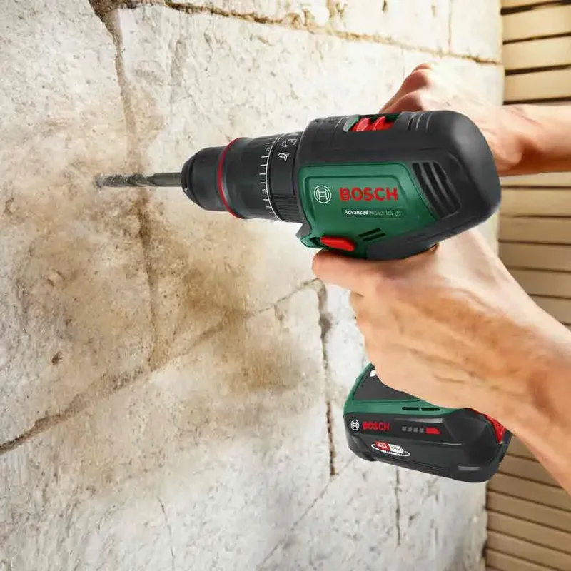 Home and Garden AdvancedImpact 18V-80 QuickSnap Accu-klopboormachine 2 snelheden Zonder accu van Bosch – productafbeelding 4 van 6
