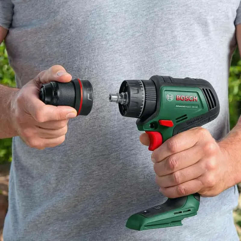 Home and Garden AdvancedImpact 18V-80 QuickSnap Accu-klopboormachine 2 snelheden Zonder accu van Bosch – productafbeelding 3 van 6