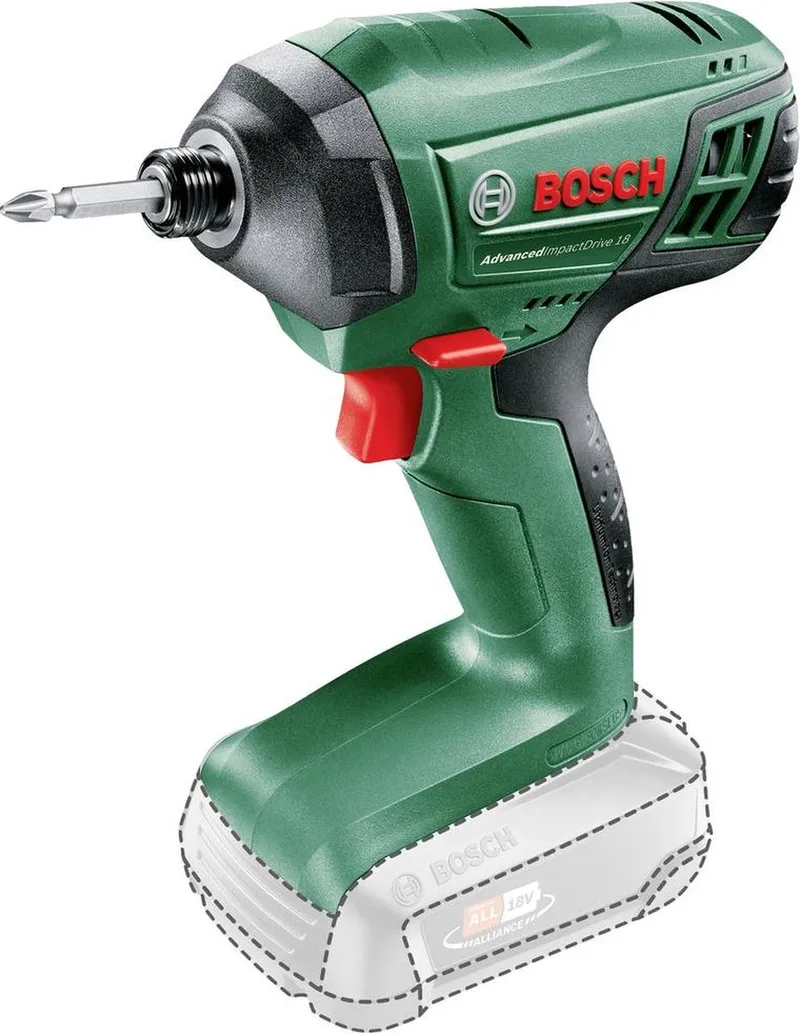 AdvancedImpactDrive 18 Accu slagmoeraanzetter - Incl. dubbele schroefbit - Zonder 18 V accu en oplader von Bosch Home & Garden – Produktbild