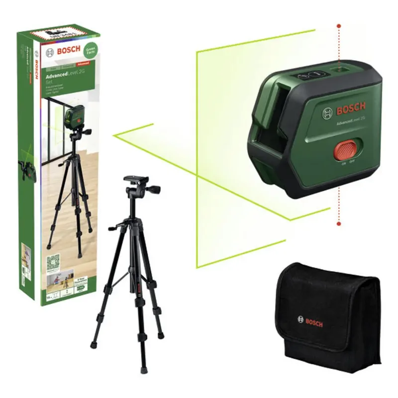 AdvancedLevel 2G Set Kreuzlinienlaser Reichweite (max.): 15 m by Bosch Home & Garden – product image
