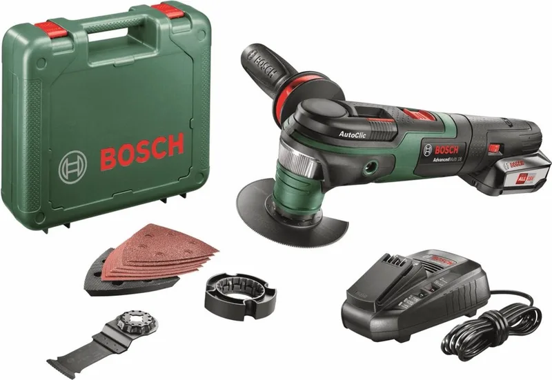 AdvancedMulti 18 Multitool - Met koffer - Met 1x 18 V accu en lader van Bosch – productafbeelding