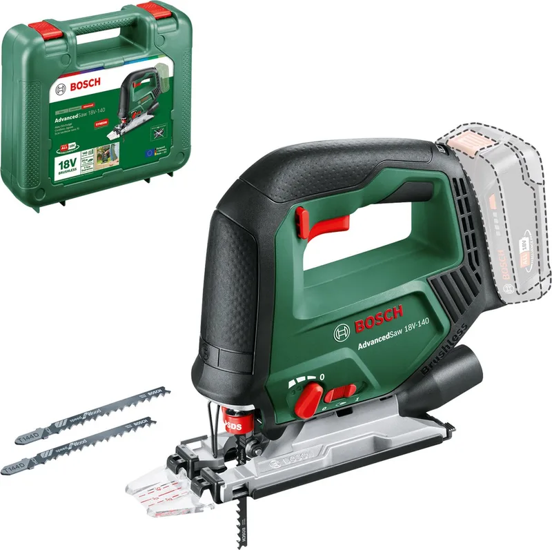 Bosch Home and Garden AdvancedSaw 18V-140 Scie sauteuse sans fil 0603013002 brushless 18 V Nombre d’accus fournis 0 de Bosch Home & Garden – image du produit 1 sur 2
