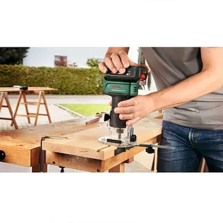 AdvancedTrimRouter 18V-8 Bovenfrees - Accu freesmachine (excl. accu en lader) van Bosch, Donkergroen – productafbeelding 4 van 6
