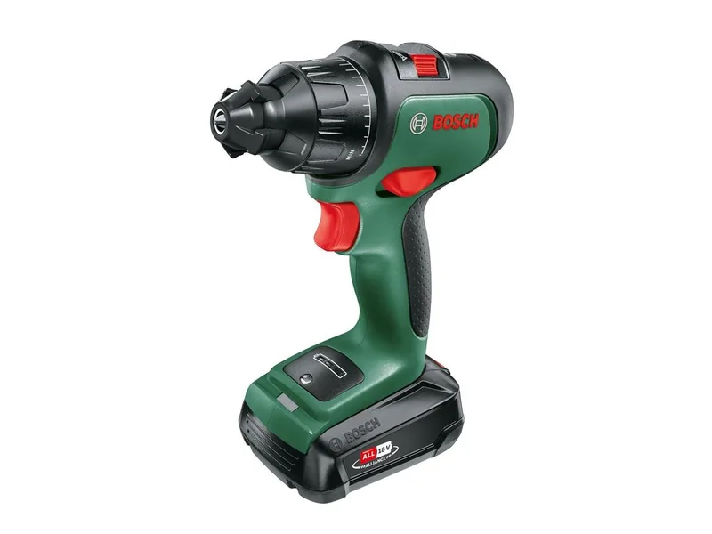 Akku-Bohrhammer AdvancedImpact 18, 18 V, max. 1350 U/min, (Set, 7-tlg., 1x Ladegerät AL 1820 CV, 2x Akkupacks PBA 18 V 1,5 Ah W-A), inkl. 2 Akkus und Ladegerät by Bosch Home & Garden, Green – product image 3 of 4