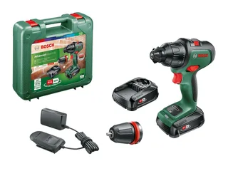 Akku-Bohrhammer AdvancedImpact 18, 18 V, max. 1350 U/min, (Set, 7-tlg., 1x Ladegerät AL 1820 CV, 2x Akkupacks PBA 18 V 1,5 Ah W-A), inkl. 2 Akkus und Ladegerät by Bosch Home & Garden, Green – product image 1 of 4
