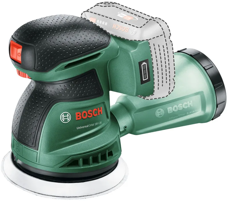 Bosch Home and Garden UniversalOrbit 18V-20 06033E4102 Ponceuse excentrique sans fil sans batterie 18 V de Bosch Home & Garden – image du produit 3 sur 5
