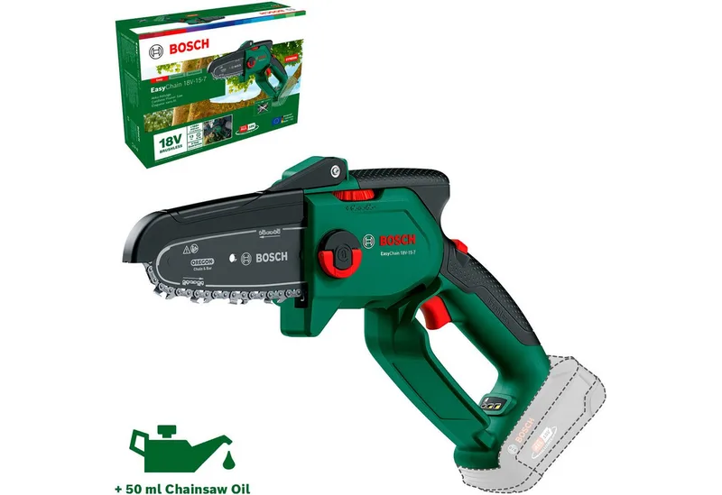 Diy Tronçonneuse D´élagage Easychain 18v-15-7 Sans Batterie de Bosch Home & Garden, Bleu – image du produit 1 sur 5
