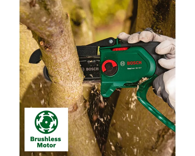 Diy Tronçonneuse D´élagage Easychain 18v-15-7 Sans Batterie de Bosch Home & Garden, Bleu – image du produit 2 sur 5