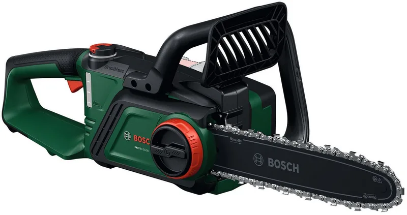 Akku-Kettensäge PKE18V-30-28 SOLO, 30 cm Schwertlänge, ohne Akku und Ladegerät, für schnelles und einfaches Schneiden von großen Ästen und Stämmen van Bosch – productafbeelding 4 van 5