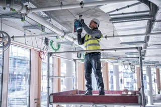 Akku-Kombibohrhammer GBH 18V-22, 18 V, max. 1050 U/min, Bohrhammer mit SDS plus & GDE 18V-12 & 2 x 4 Ah Akku - in L-BOXX 238 van Bosch – productafbeelding 4 van 5