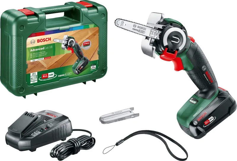 Akku-Säbelsäge AdvancedCut 18, Set, 18 V, 2,5 Ah, inkl. Akku und Ladegerät de Bosch Home & Garden, Vert – image du produit 1 sur 5