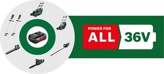 Akkurasenmäher AdvancedlRotak 36V-40-650, 40 cm Schnittbreite, mit 2xAkku 36V/2,0 Ah und Ladegerät by Bosch – product image 4 of 5