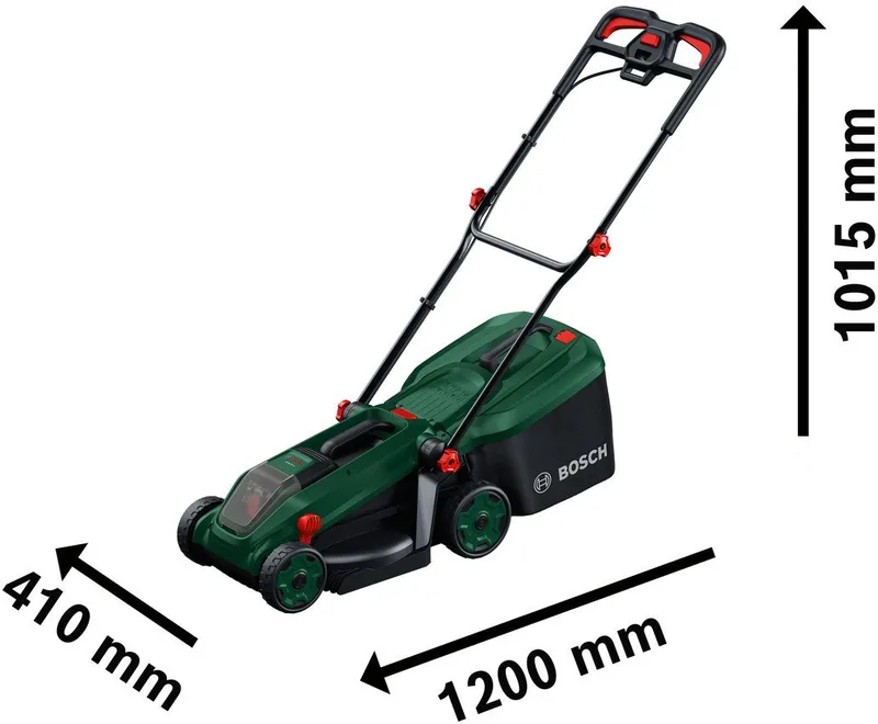 Akkurasenmäher ROTAK18V-34, 34 cm Schnittbreite, (inkl. Akku und Ladegerät), Kraftvoller 3-in-1-Mäher für kleine bis mittelgroße Rasenflächen fra Bosch Home & Garden – produktbillede 5 af 5