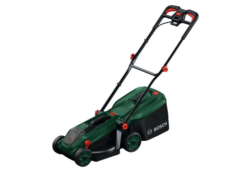 Akkurasenmäher ROTAK18V-34, 34 cm Schnittbreite, (inkl. Akku und Ladegerät), Kraftvoller 3-in-1-Mäher für kleine bis mittelgroße Rasenflächen fra Bosch Home & Garden – produktbillede 3 af 5