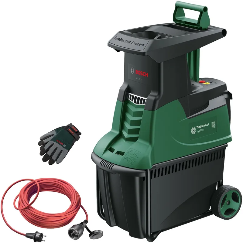 AXT 25 TC - Hakselaar - Inclusief opvangbak, verlengkabel 25m en tuinhandschoenen by Bosch – product image