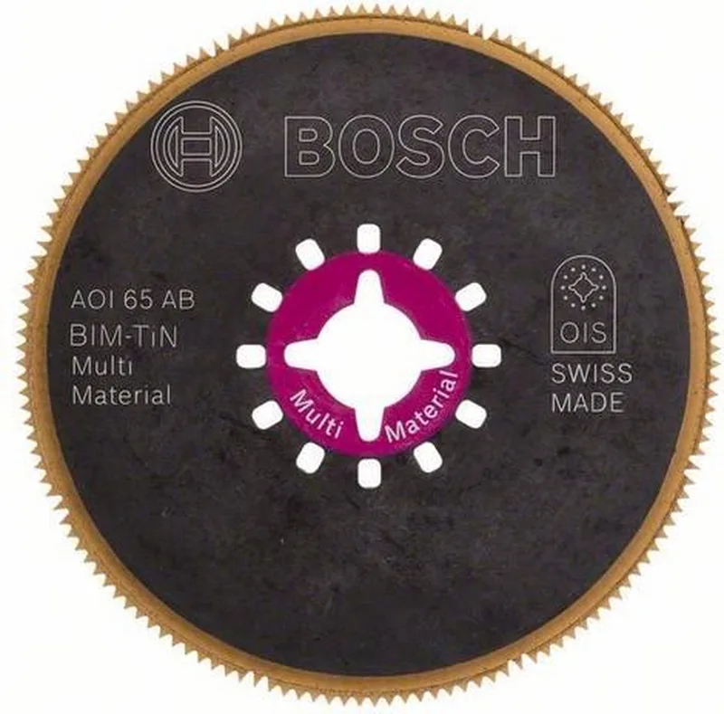 BIM-TiN segmentzaagblad AOI 65 AB Multi Material 65 mm de Bosch – image du produit