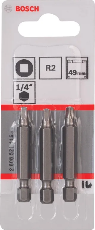 "BIT 4-KANT 2 XH 1/4"" 49MM (3)" van Bosch – productafbeelding 1 van 2