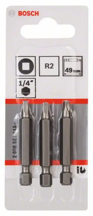 "BIT 4-KANT 2 XH 1/4"" 49MM (3)" van Bosch – productafbeelding 2 van 2