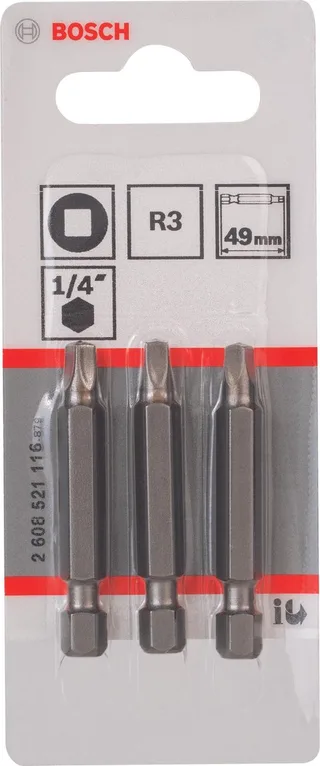 "BIT 4-KANT 3 XH 1/4"" 49MM (3)" by Bosch – product image 1 of 2