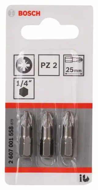 Bit extra-hard PZ 2, 25 mm by Bosch – product image 2 of 2