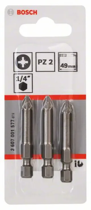 Bit extra-hard PZ 2, 49 mm by Bosch – product image 2 of 2