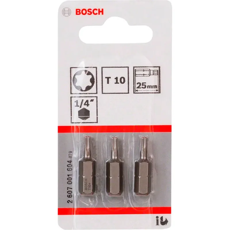 Bit extra-hard T10 - 25 mm - 3 stuks by Bosch – product image 2 of 2