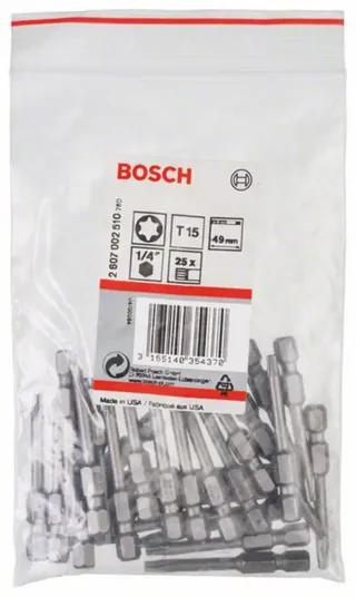 Bit extra-hard T15, 49 mm de Bosch – image du produit 2 sur 2