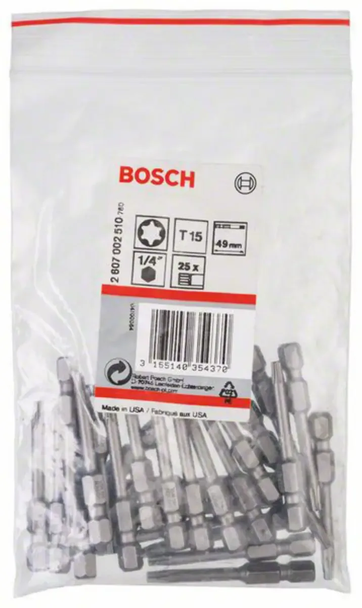 Bit extra-hard T15, 49 mm de Bosch – image du produit 2 sur 2