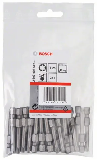 Bit extra-hard T25, 49 mm de Bosch – image du produit 2 sur 2