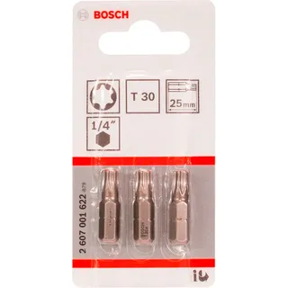 Bit extra-hard T30, 25 mm - 3 stuks van Bosch – productafbeelding 2 van 2