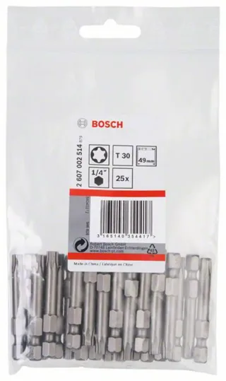 Bit extra-hard T30, 49 mm by Bosch – product image 2 of 2