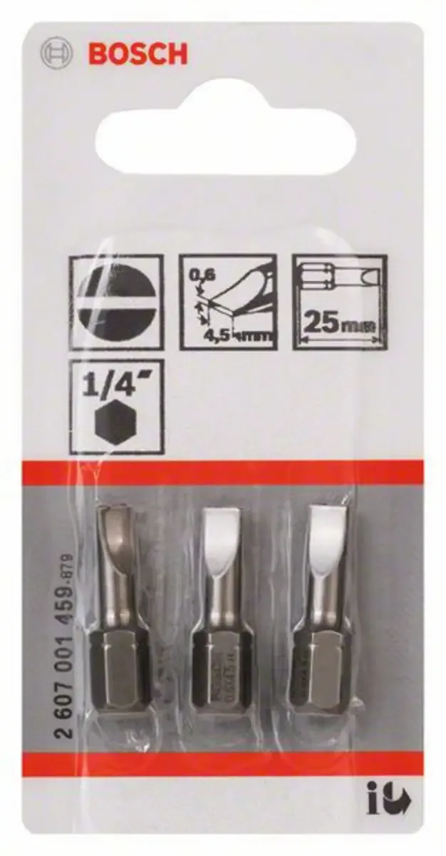 BIT LIGE 0.6X4.5MM 25MM 3STK by Bosch – product image