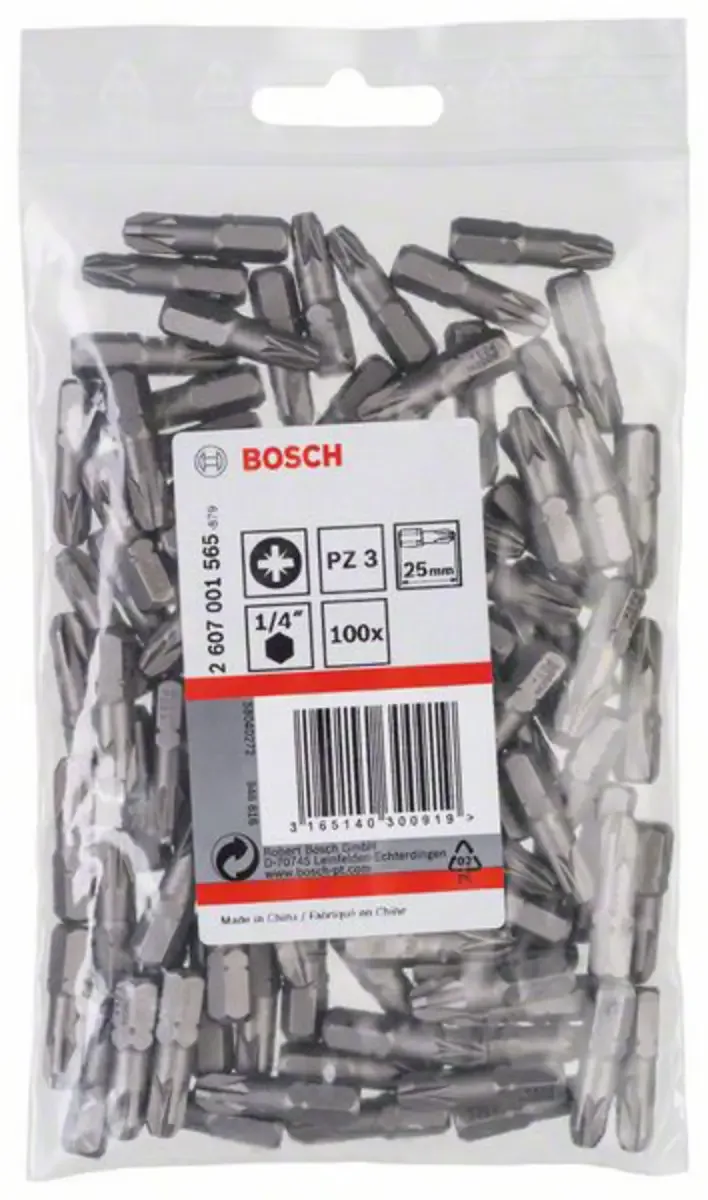 Bit PZ3 XH-TORS - 100 stuks von Bosch – Produktbild 2 von 2