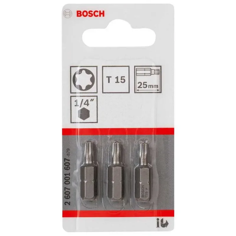 BIT T15 L:25 mm 3 STK van Bosch – productafbeelding