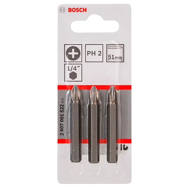 BITS PH2 L:51MM 3 STUKS van Bosch – productafbeelding