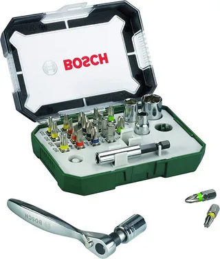 Bohrer- und Bitset Schrauberbit- und Ratschen-Set 26tlg - 2607017322 by Bosch Professional – product image 3 of 5