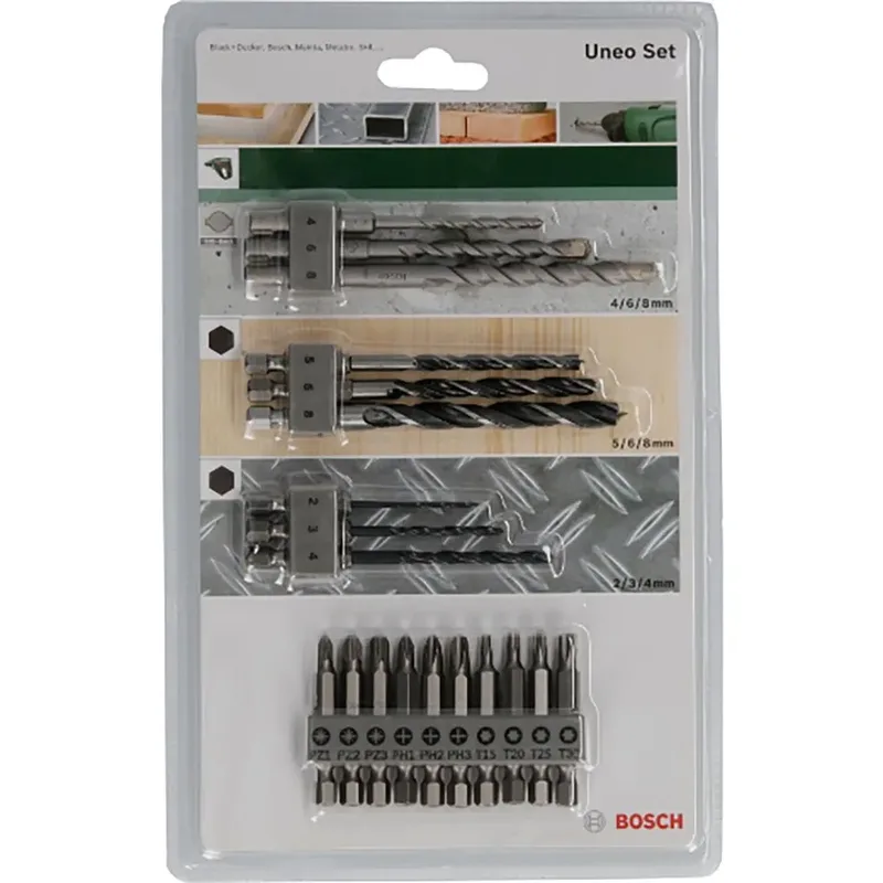 Uneo gemengde set - 19 delig van Bosch – productafbeelding 2 van 2