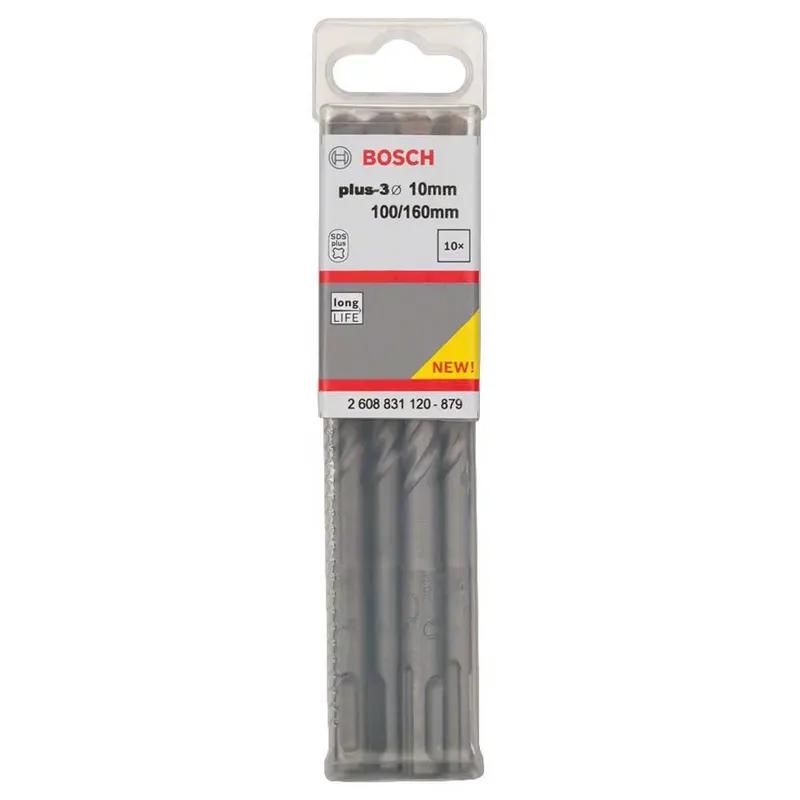 boorhamer plus-3 10x100x160mm 10 st. - 2608831120 de Bosch Home & Garden – image du produit 1 sur 3