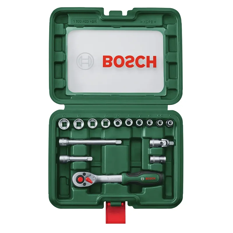 Jeu De Douilles Et Jeu D´outils à Cliquet 1/4´´ 15 Pièces de Bosch Home & Garden – image du produit 3 sur 4