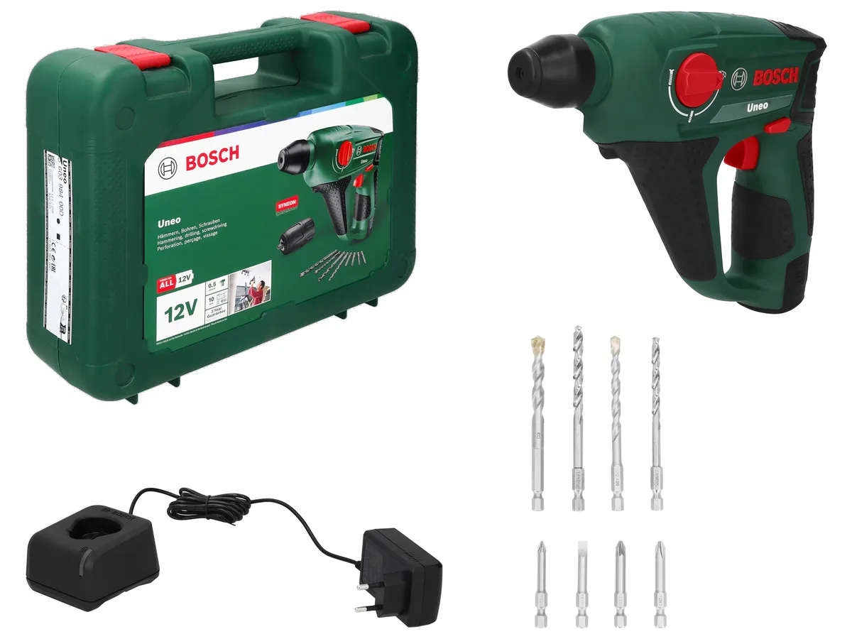 BOSCH 12 V Akku-Bohrhammer »Uneo«, inkl. Akku und Ladegerät van Bosch Home & Garden – productafbeelding