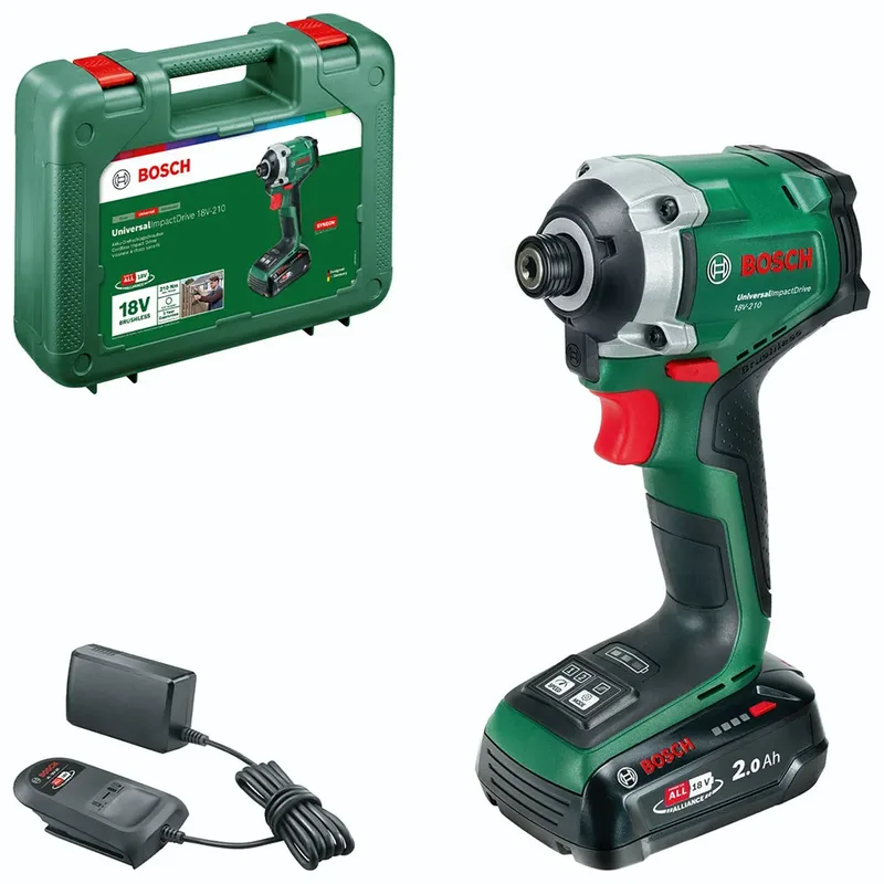 Bosch - 18V Accu slagmoersleutel UID 18V-210, 1x accu 2,0 Ah Li-Ion, lader 06039E7001 van Bosch – productafbeelding 5 van 5