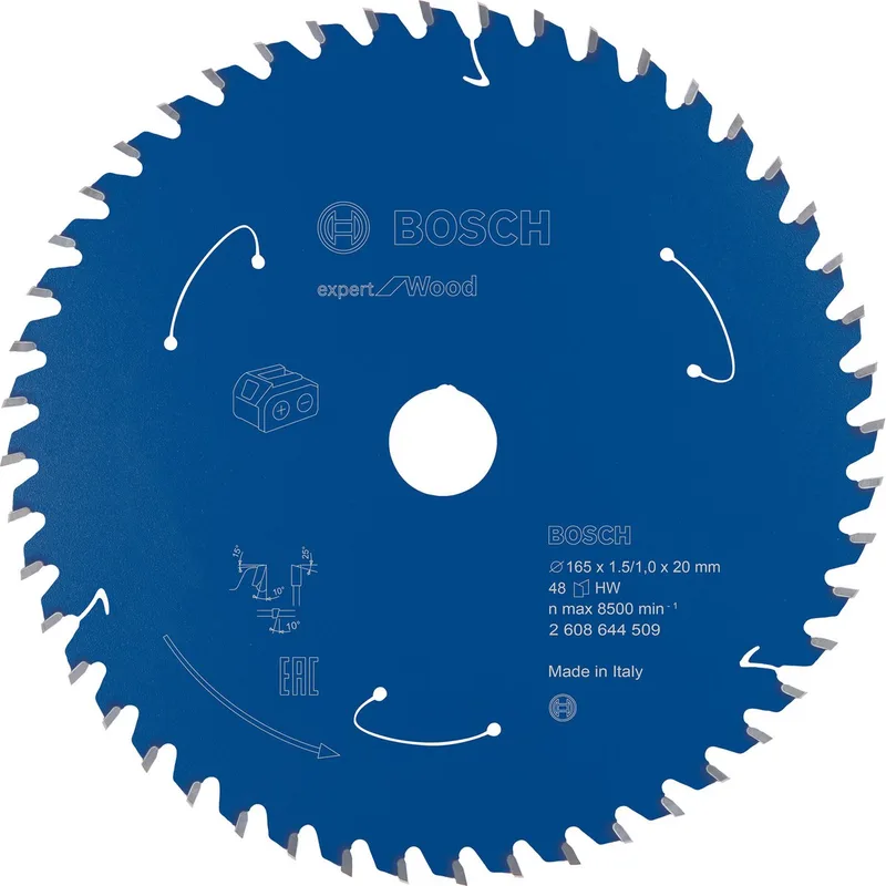 Bosch 2608644509 Cirkelzaagblad accu Expert - 165 x 20 x 48T - Hout - Carbide från Bosch Professional – produktbild
